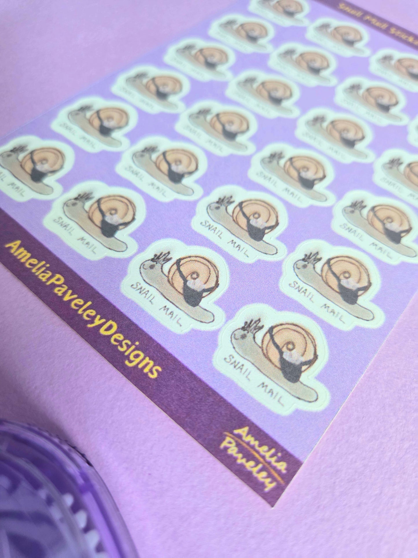 Snail Mail Sticker sheet