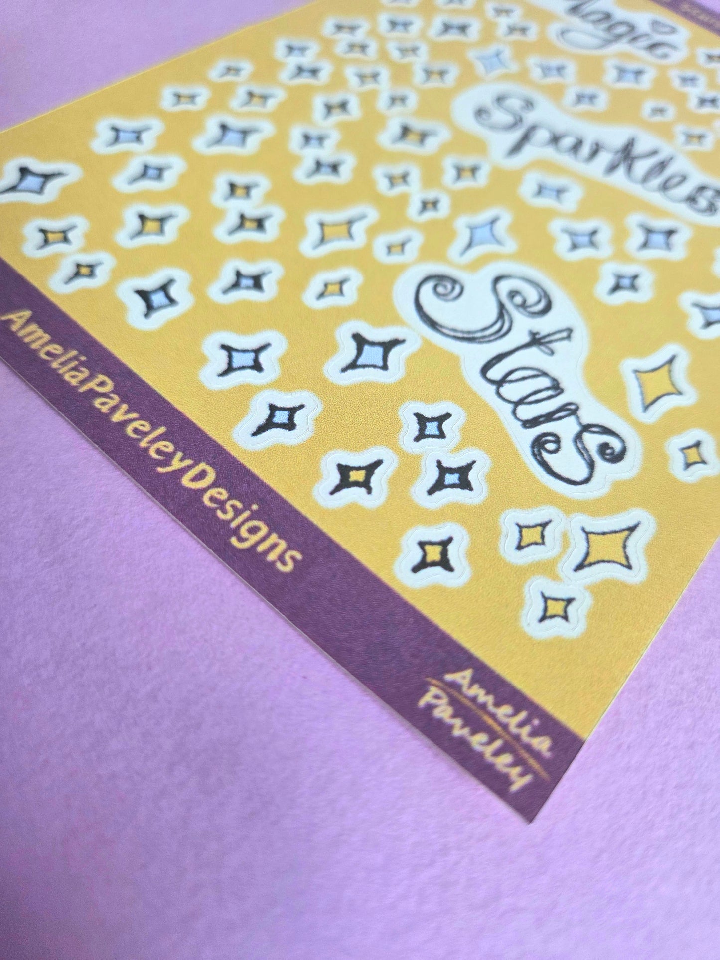 Sparkles & Stars Sticker sheet