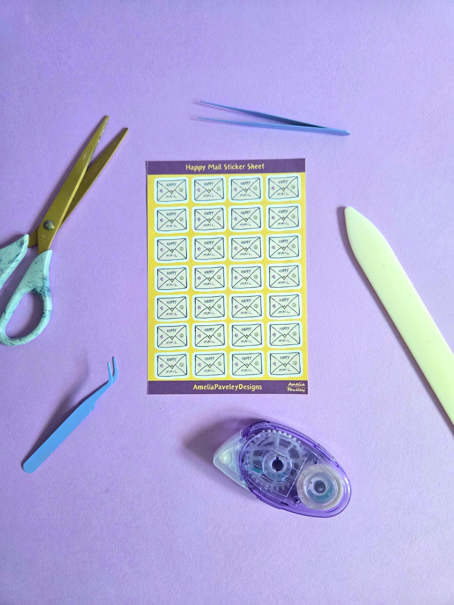 Happy Mail Sticker sheet